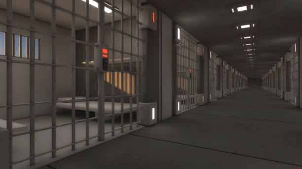 istock 3d futuristic interior jail 639134084