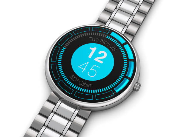 istock Stainless steel luxury smart watch 639136284