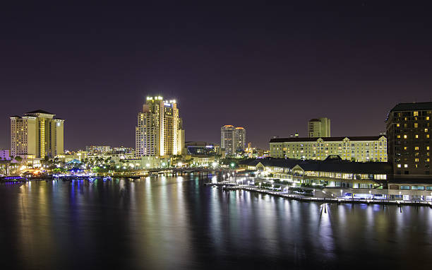 istock Tampa Florida Channelside Skyline at Night 639141136