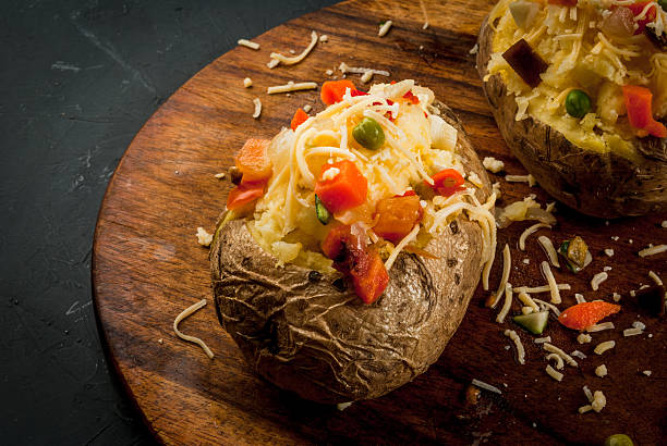 istock Baked potato with cheese 639143254