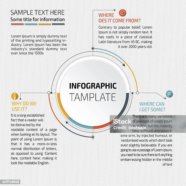 Infography Report Vector Infographic Report Template Stock Illustration - Download Image ...