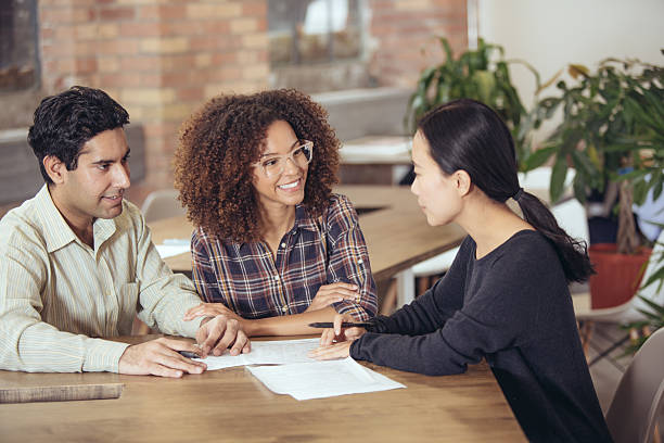 istock Couple getting financial advice 639157460