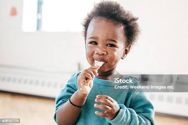 Yogurt Is Great For Kids Stock Photo - Download Image Now - Eating, Child, Baby - Human Age