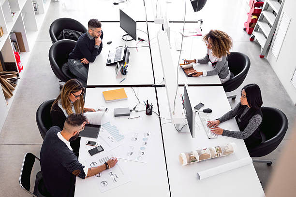 istock Office team working on tasks - New and young business 639162146