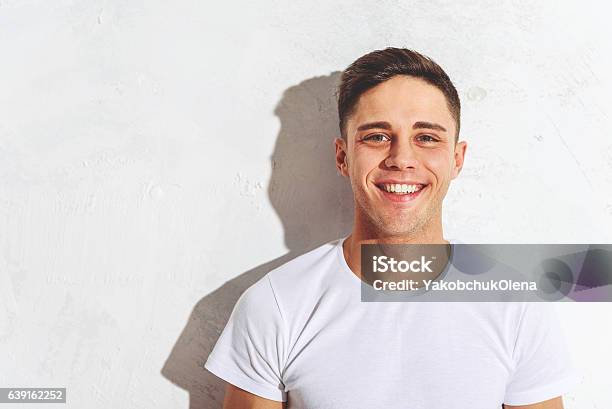 Joyful Guy Expressing His Happiness Stock Photo - Download Image Now - Smiling, Gay Man, Gay Person