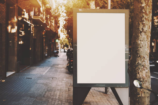 istock Public information board in urban setting 639167296