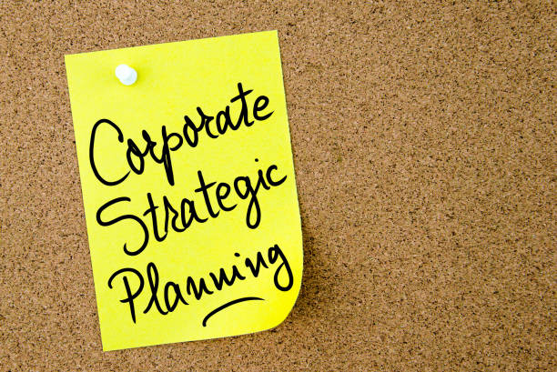istock Corporate Strategic Planning text written on yellow paper note 639169078