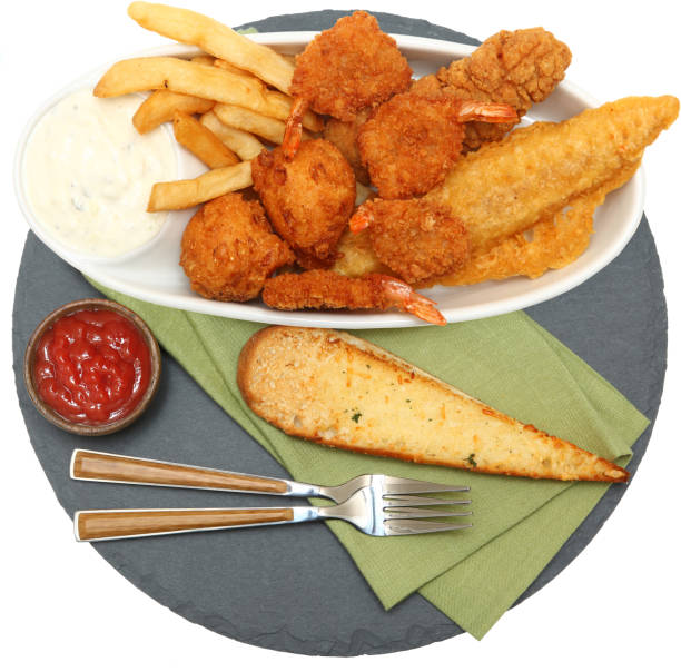 istock Southern Fried Fish, Chicken and Shrimp 639169092
