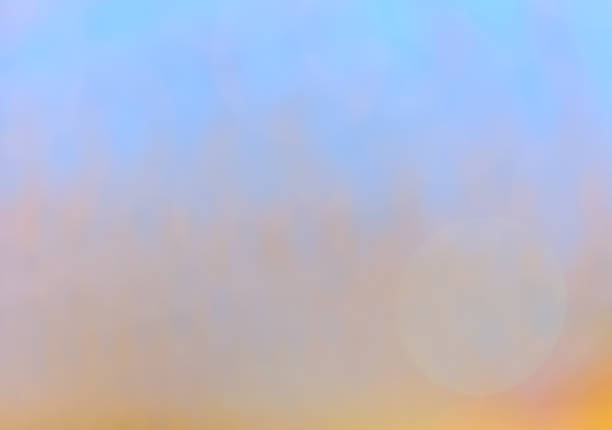 istock Abstract yellow bokeh on blue background 639172966