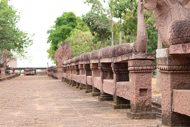 istock Stone Temple in a public place. 639176460