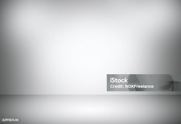Grey Gradient Abstract Background Gray Room Studio Background Stock Photo - Download Image Now
