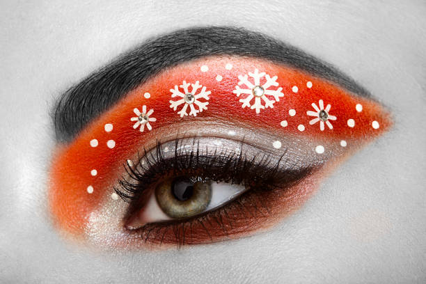 istock Eye girl makeover snowflakes 639182612