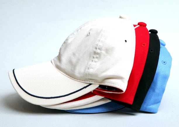 istock White, black, red, blue baseball cap on a white background 639183514