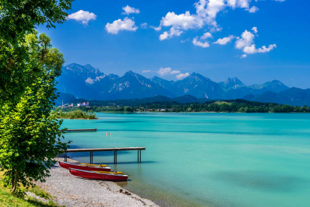 Lake Forggensee in Allgäu - Germany Lake Forggensee in Allgäu - South of Germany forggensee lake photos stock pictures, royalty-free photos & images