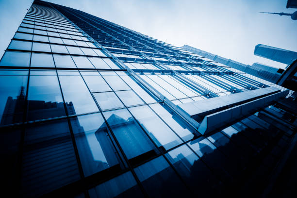 istock low angle view of skyscrapers 639186334