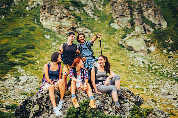 istock Friends resting in the mountain 639186462