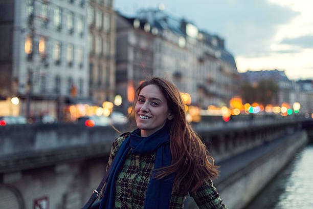 Young Woman on City Street