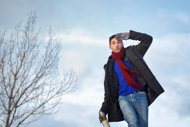 istock Man with a bottle of wine 639189608
