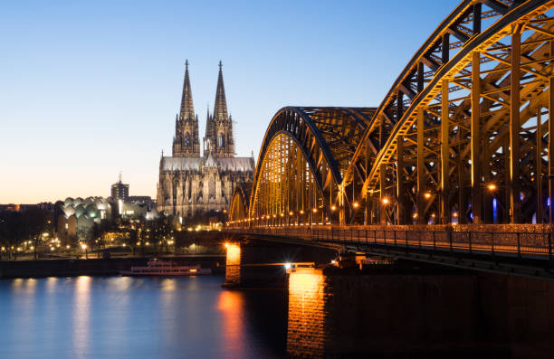istock Cologne Cathedral with Hohenzollern Bridge 639190616