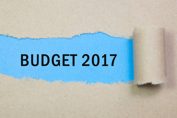 istock Budget 2017 word written under torn brown paper. 639193574