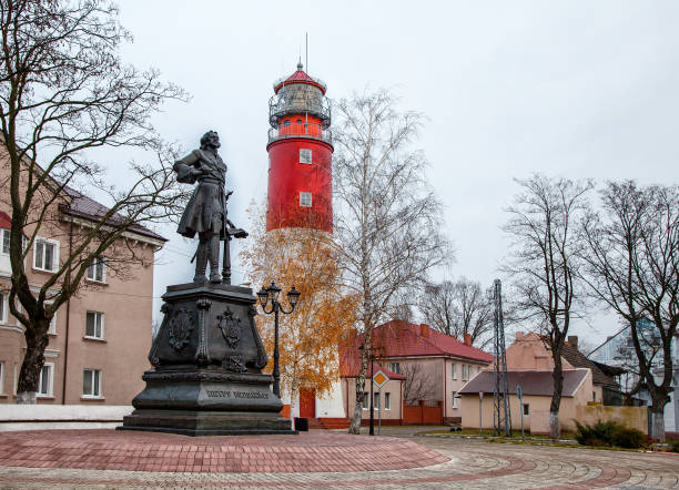 Big Red Lighthouse at Ottawa Beach in Holland, Michigan on Lake Michigan