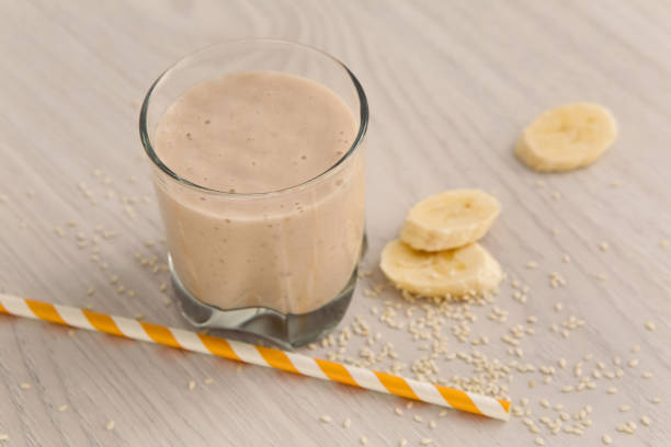istock banana smoothie in a glass 639197846