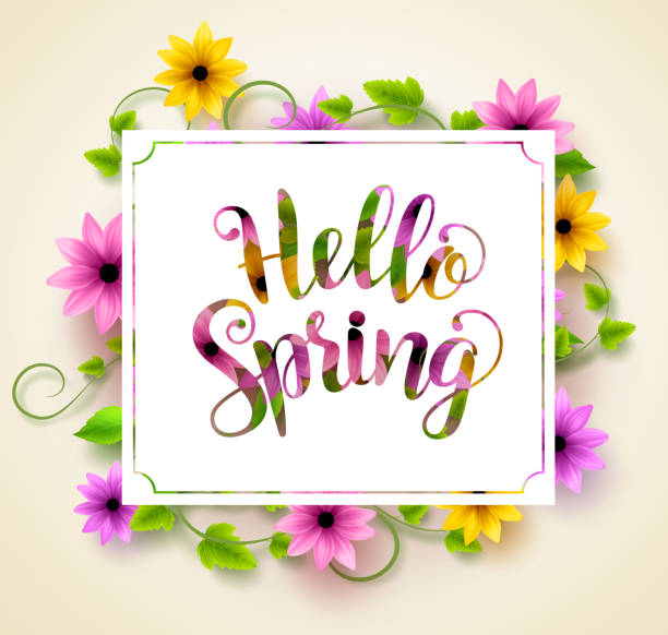 66,800+ Hello Spring Stock Illustrations, Royalty-Free Vector Graphics &  Clip Art - iStock | Spring, Springtime, Spring flowers
