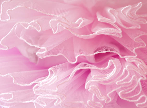 istock Beautiful delicate pink background mesh fluffy fabric 639201188