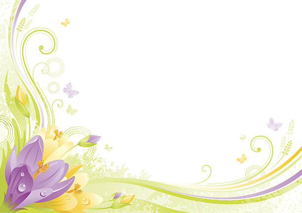 tło wiosny. wielkanoc, dzień matki, urodziny, ślub. ilustracja wektorowa kwiatowa. - easter vector corner nature stock illustrations