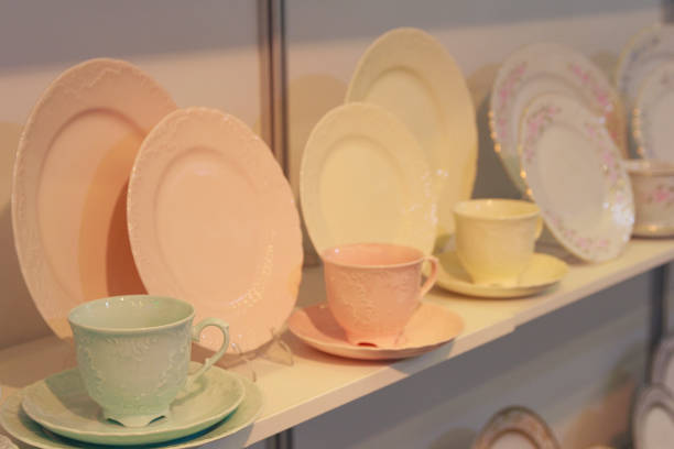 istock Various new dishes on the counter. Sale 639208576