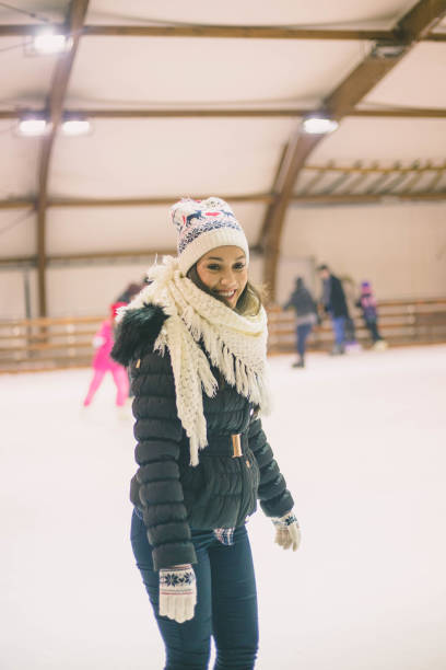 istock Ice skating girl. 639217406