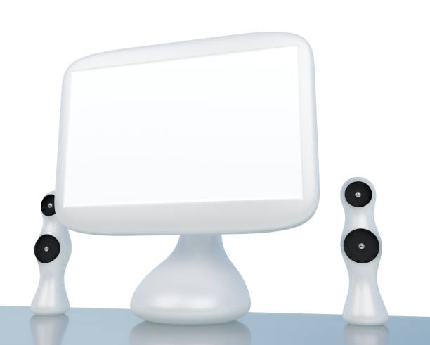 istock Modern, futuristic LCD computer monitor 639219336