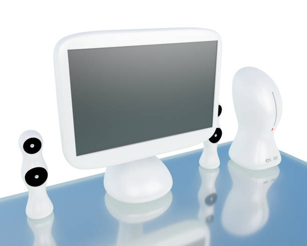 Modern, futuristic LCD computer monitor