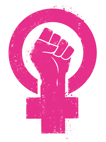 Women rights symbol. 