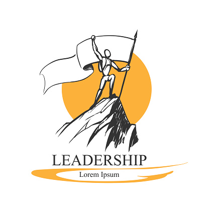 Leadership logo concept in vector