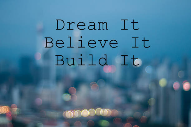 istock DREAM IT, BELIEVE IT, BUILD IT on blur city background 639223444