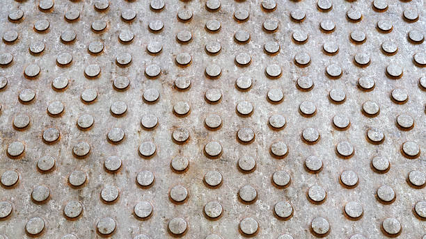 Dirty Studded Industrial Floor
