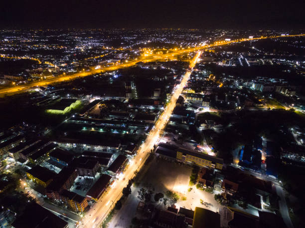 istock Night city in Thailand 639226526