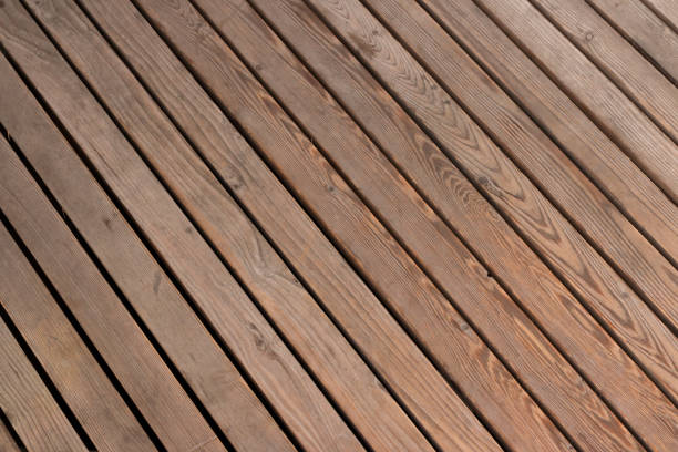 istock Wooden planks, arranged diagonally 639228864