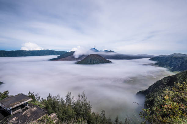 istock view of Mount Bromo in the cloud 639229498