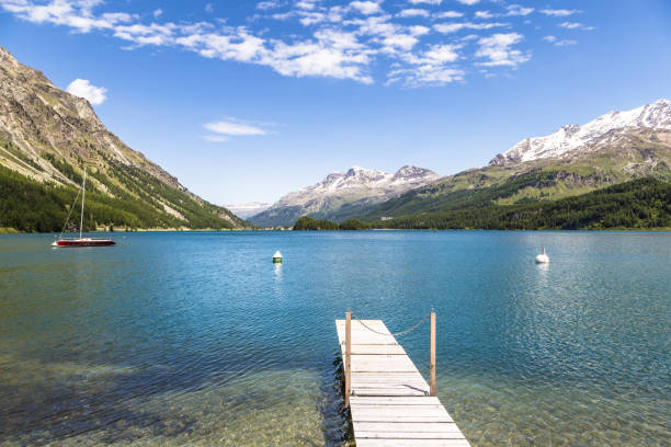 istock St Moritz in the alps mountains in Switzerland 639231314