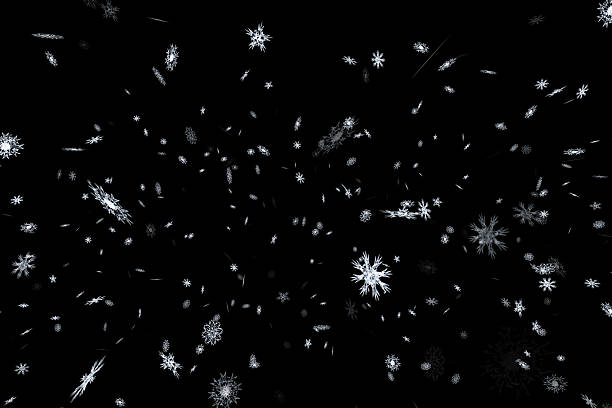 istock christmas black background with snowflakes falling snow from top 639237318