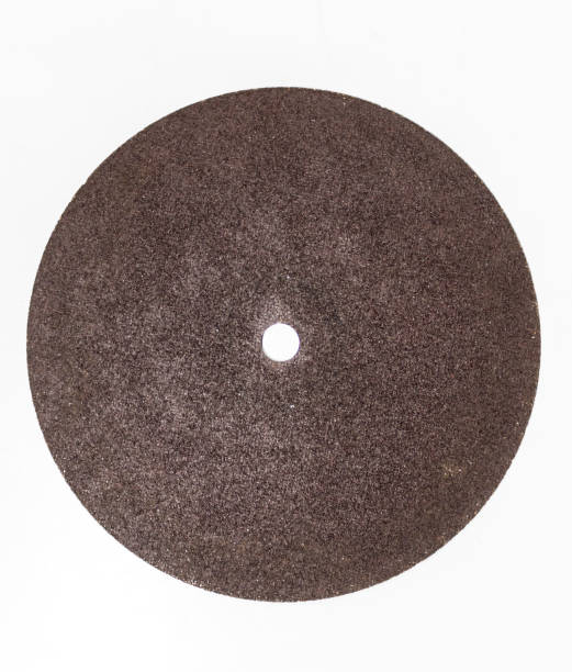istock Close up grinding wheel isolated on white 639237942