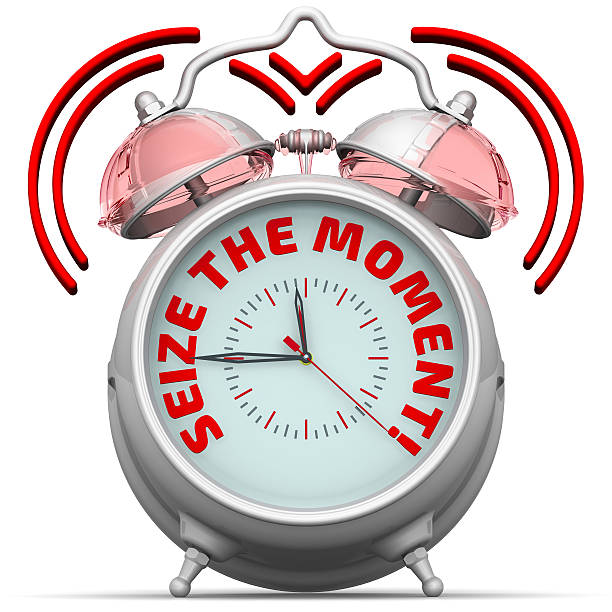 Alarm clock with the words \