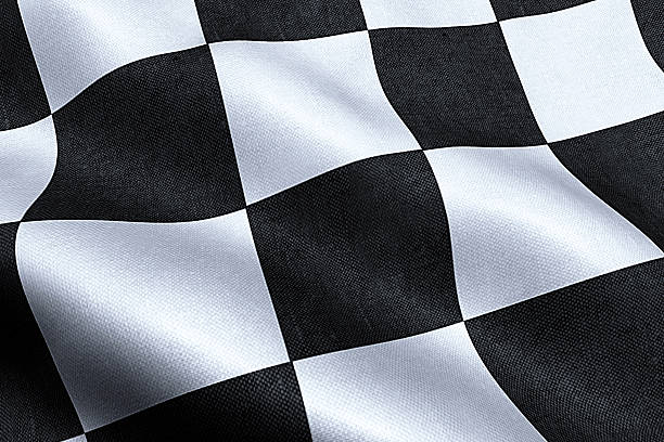 istock checkered flag, end race background, open-wheel single-seater racing car 639243668