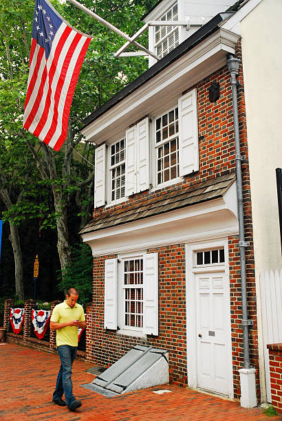 The Betsy Ross House, Philadelphia Philadelphia, PA, USA - June 8, 2009 betsy ross house stock pictures, royalty-free photos & images