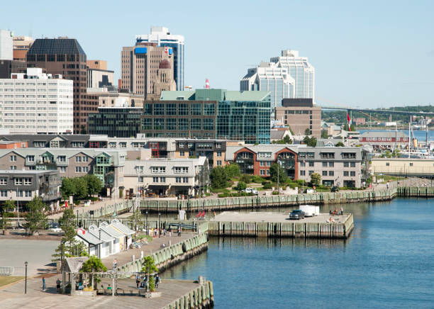 Halifax City Promenade stock photo