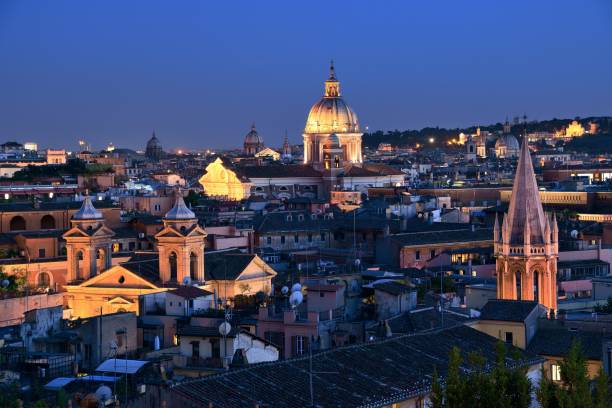 istock Rooftop view of Rome 639255426