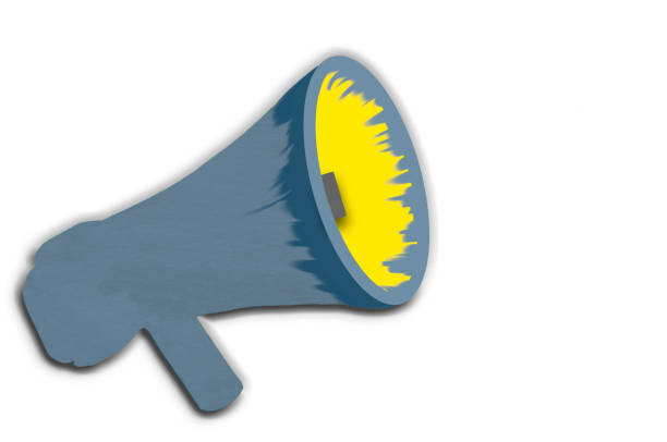 istock Announcement of important message from a megaphone 639257204