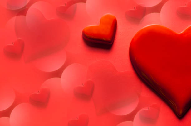 istock Valentines day background with two red hearts 639258182